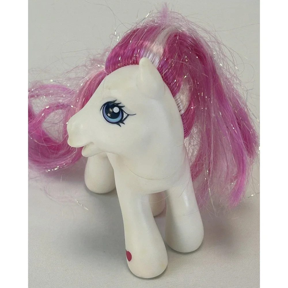 My Little Pony G3 Star Swirl White Pink Sparkle Mane Cutie Mark Figure